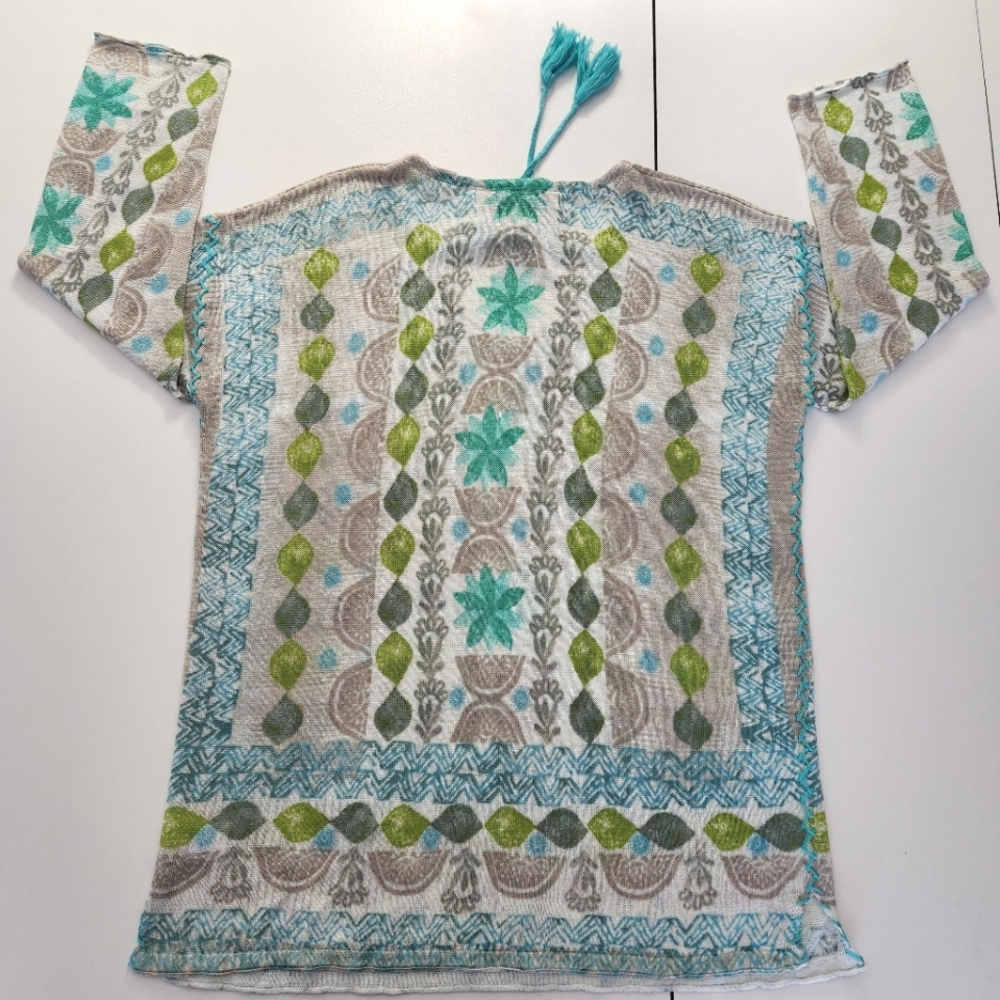 Sigrid Olsen Tunic Long Sleeve  Top Small - Picture 6 of 14